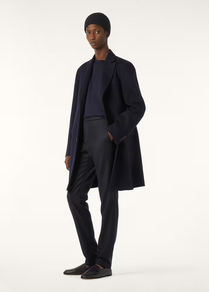 Black velvet coat