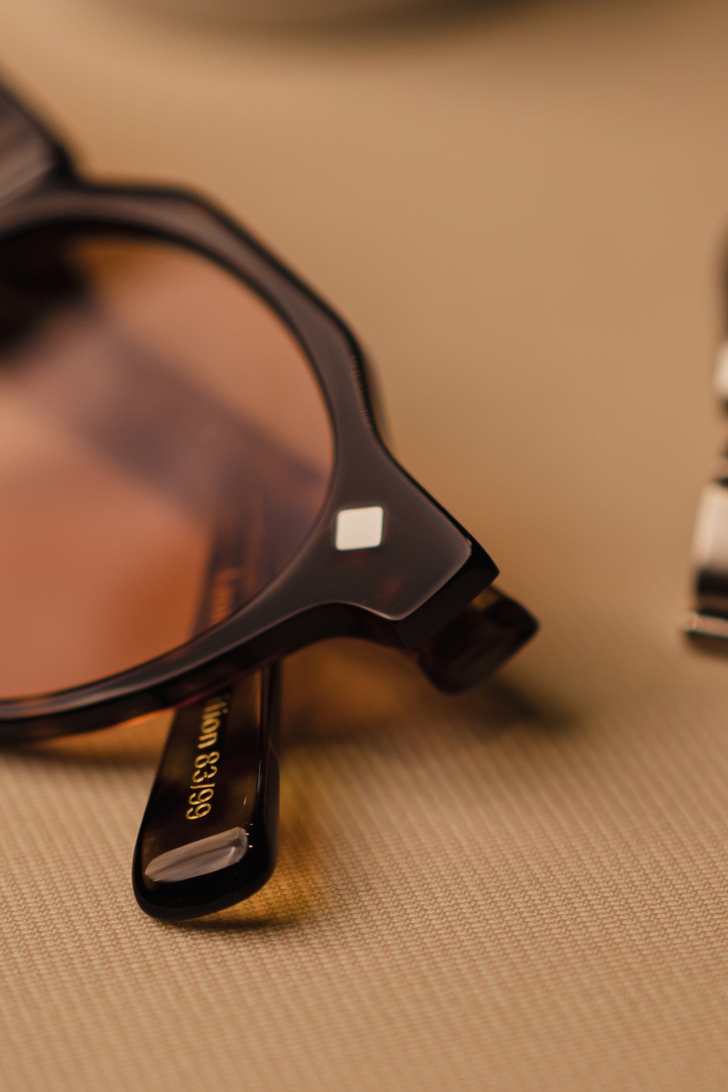 Osman Abdul Razak menswear MMXXIV crown panto sunglasses crafted in tortoise frame with amber lenses