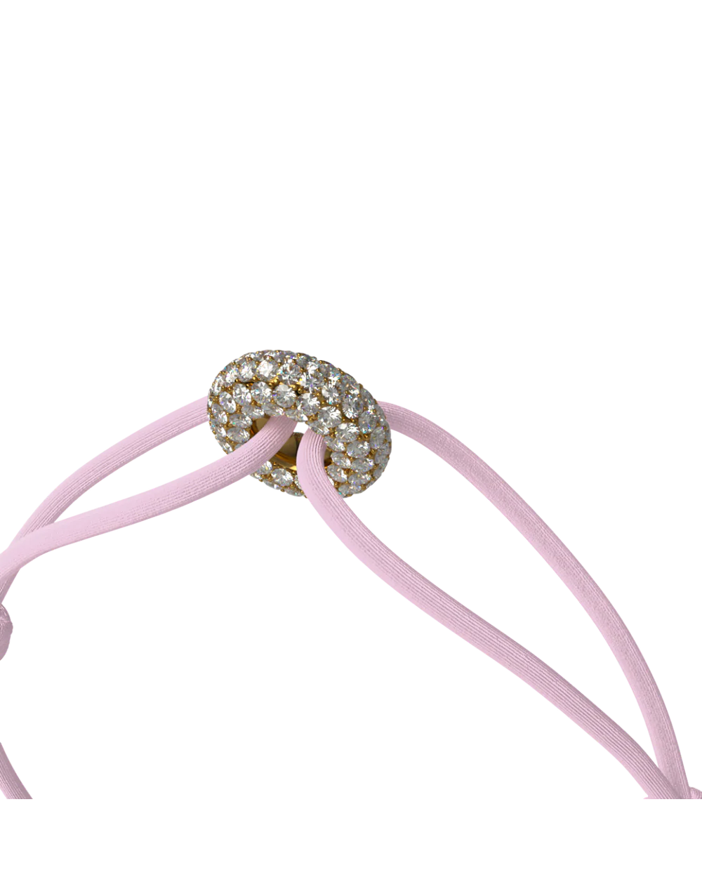 Golden soho pavé cord bracelet