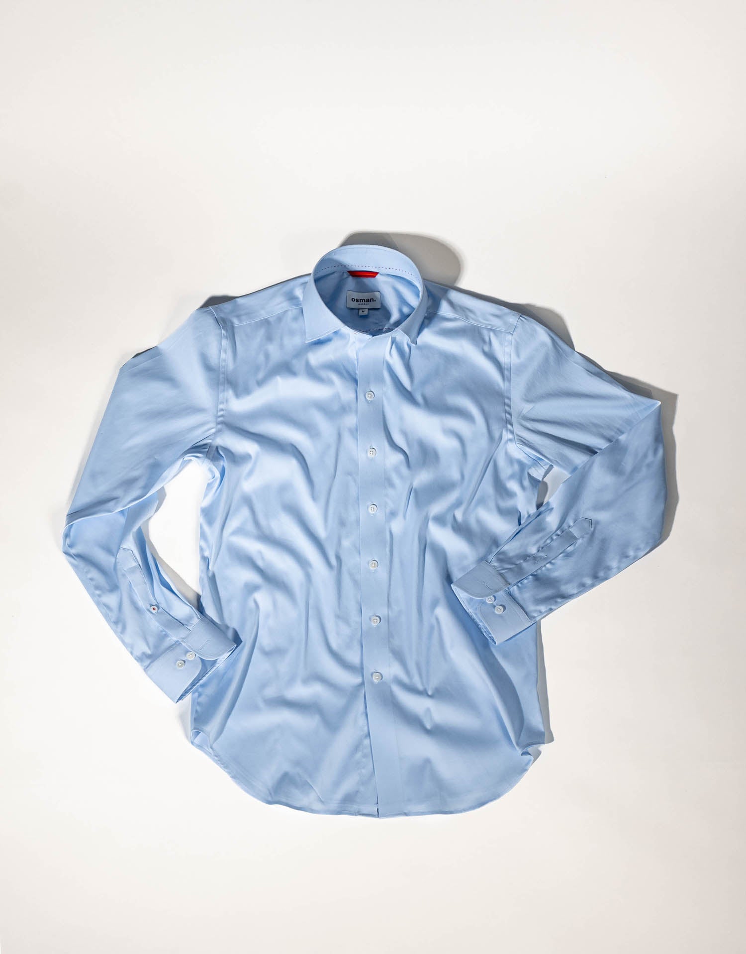 powder blue full sleeve shirt -  Osman abdul razak menswear
