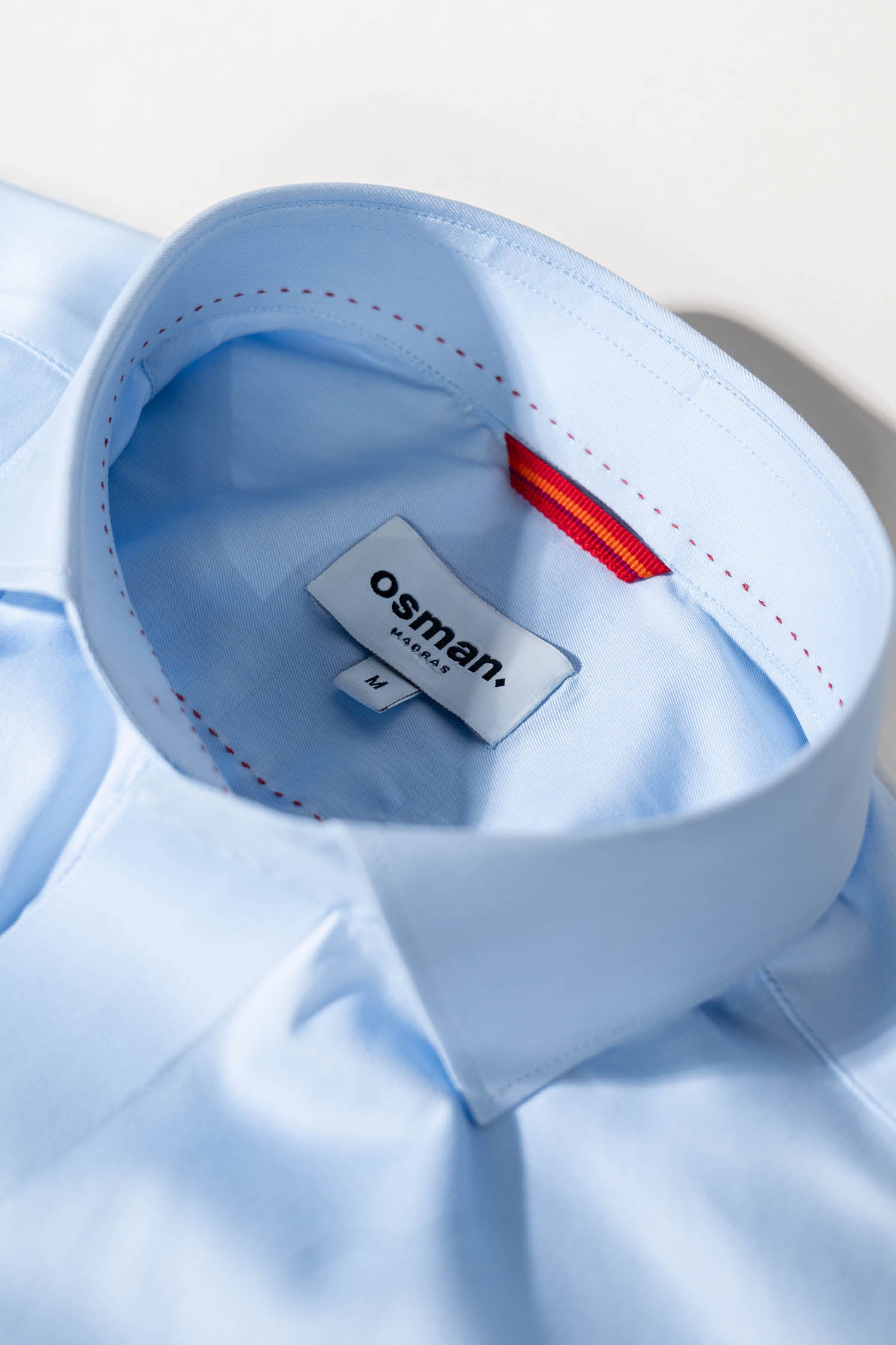  light blue shirt collar -  Osman abdul razak luxury menswear