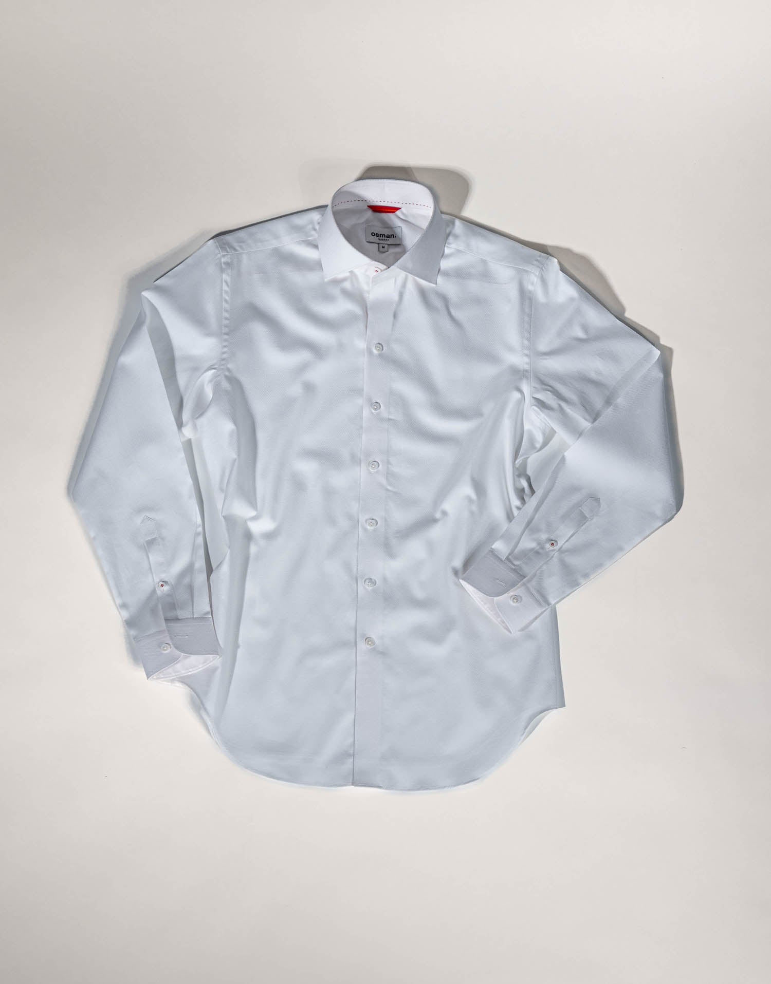 classic white long sleeve formal shirt -  Osman abdul razak menswear
