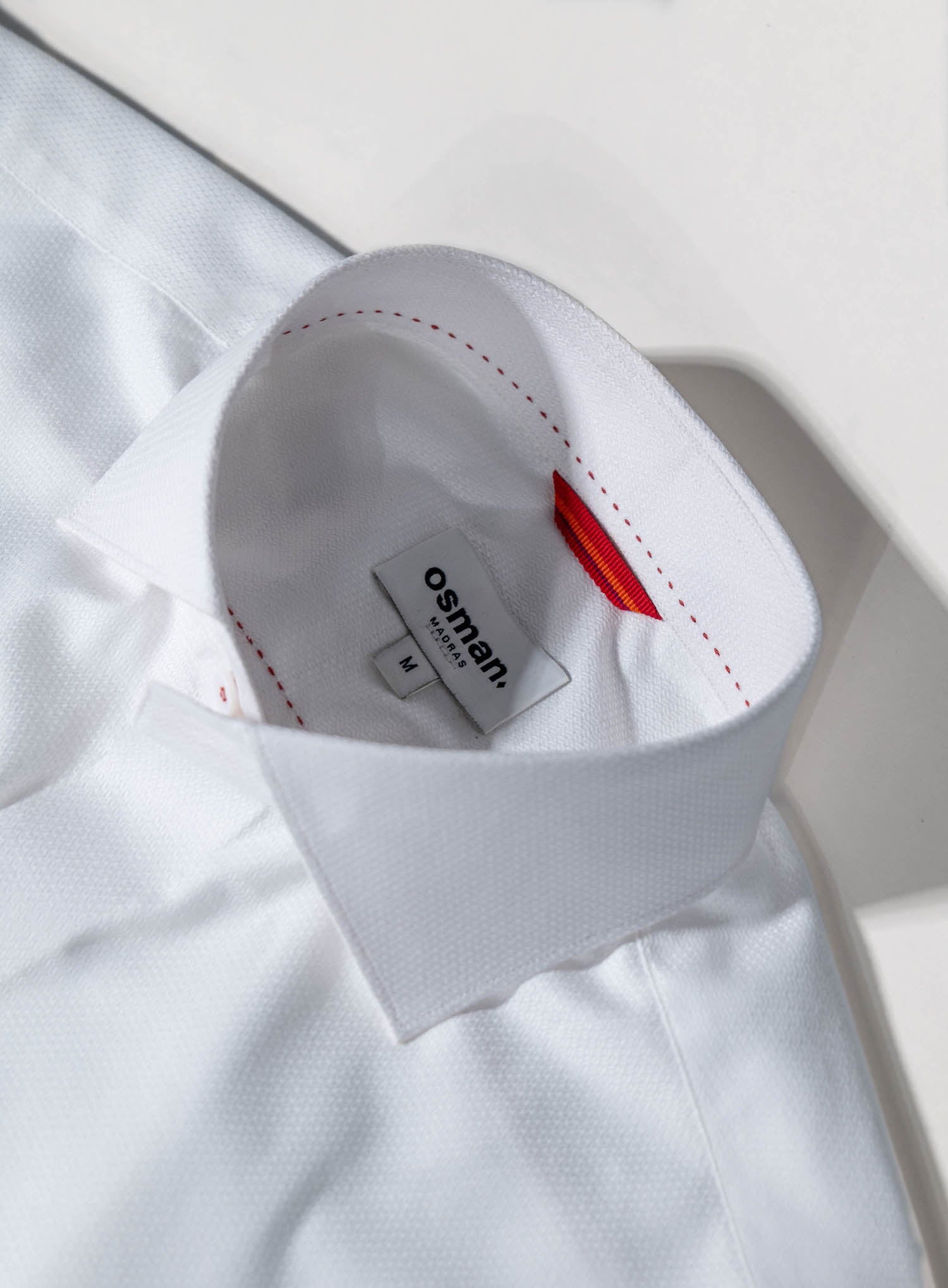 white collared shirt -  Osman abdul razak menswear