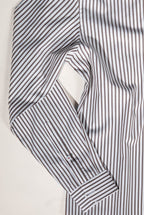 Osman Abdul Razak menswear – Bengal stripe classic shirt pairing confidently with deep-toned trousers or neutral jackets