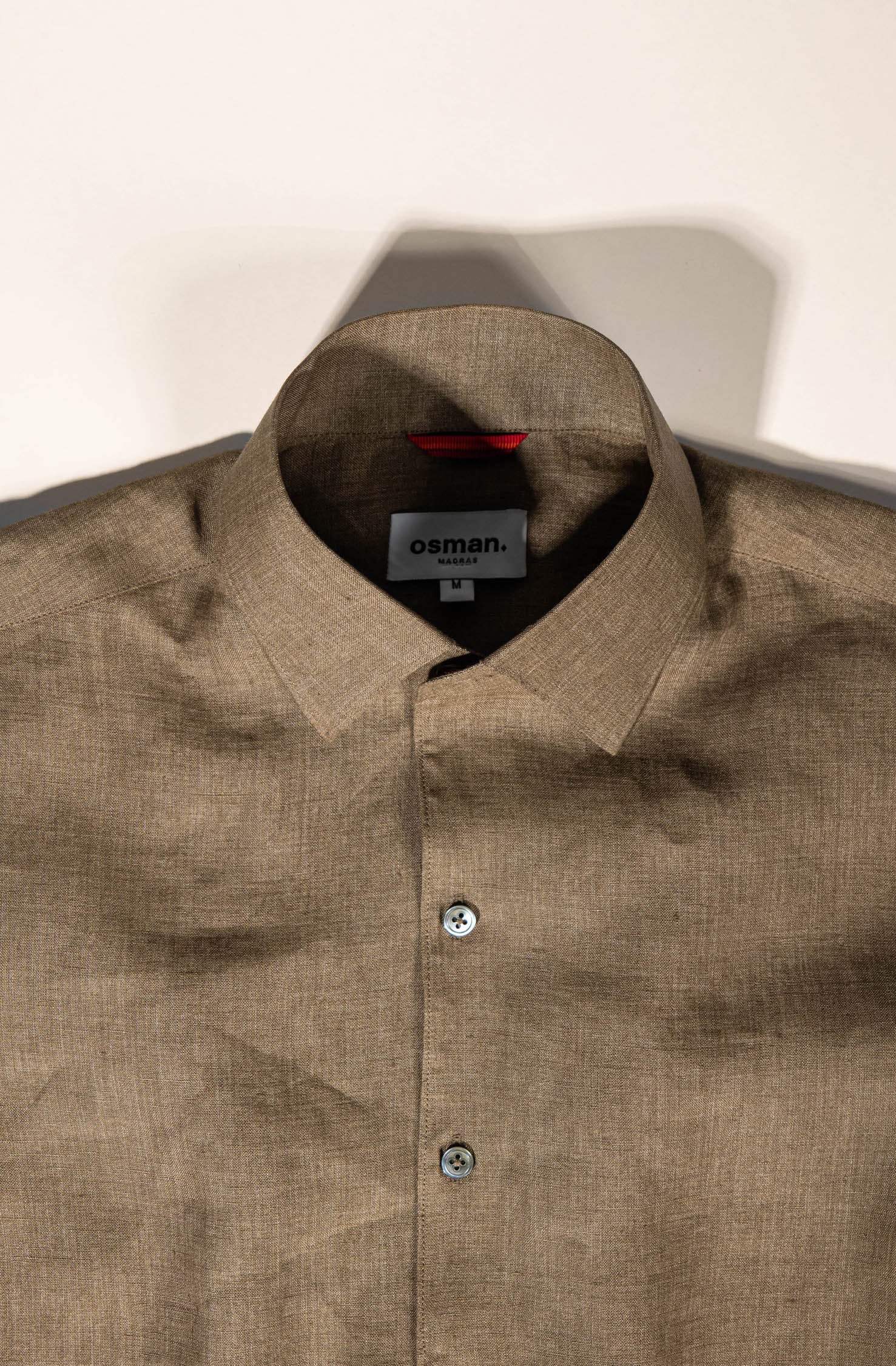 Osman Abdul Razak menswear – refined Capri shirt with French placket, designed for day-to-evening ease