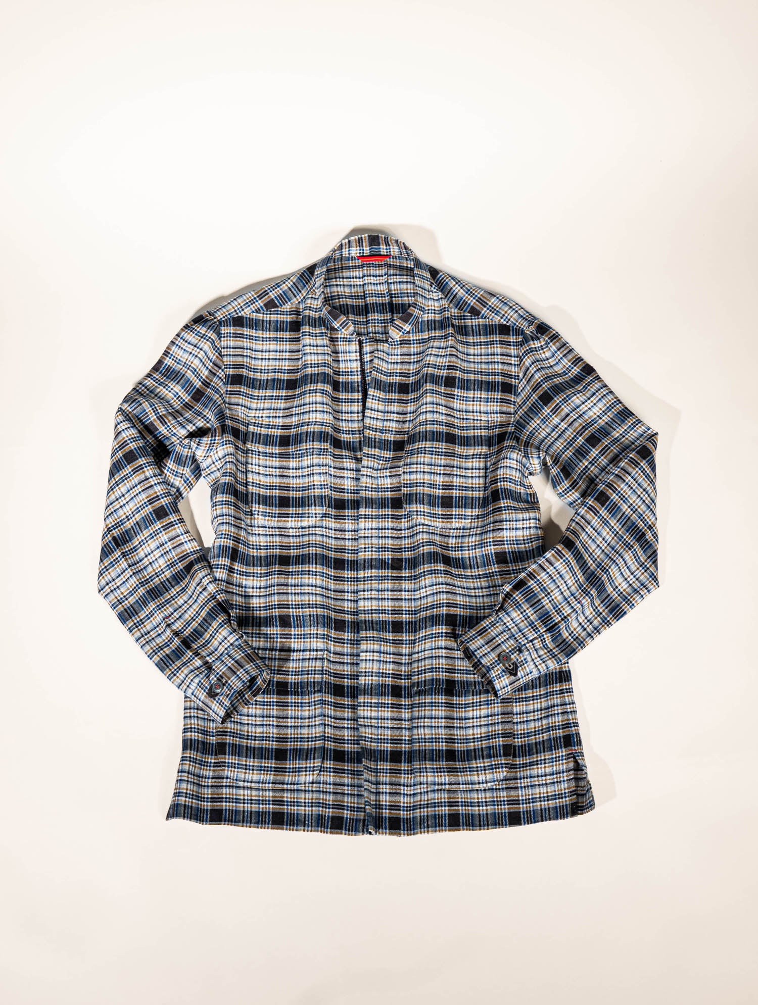 Osman Abdul Razak menswear – structured yet versatile Field Jacket with red stitch accents and shoulder pleats