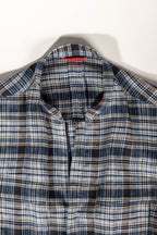 Osman Abdul Razak menswear – Field Jacket in iconic Madras check with four bellowed pockets and guru collar