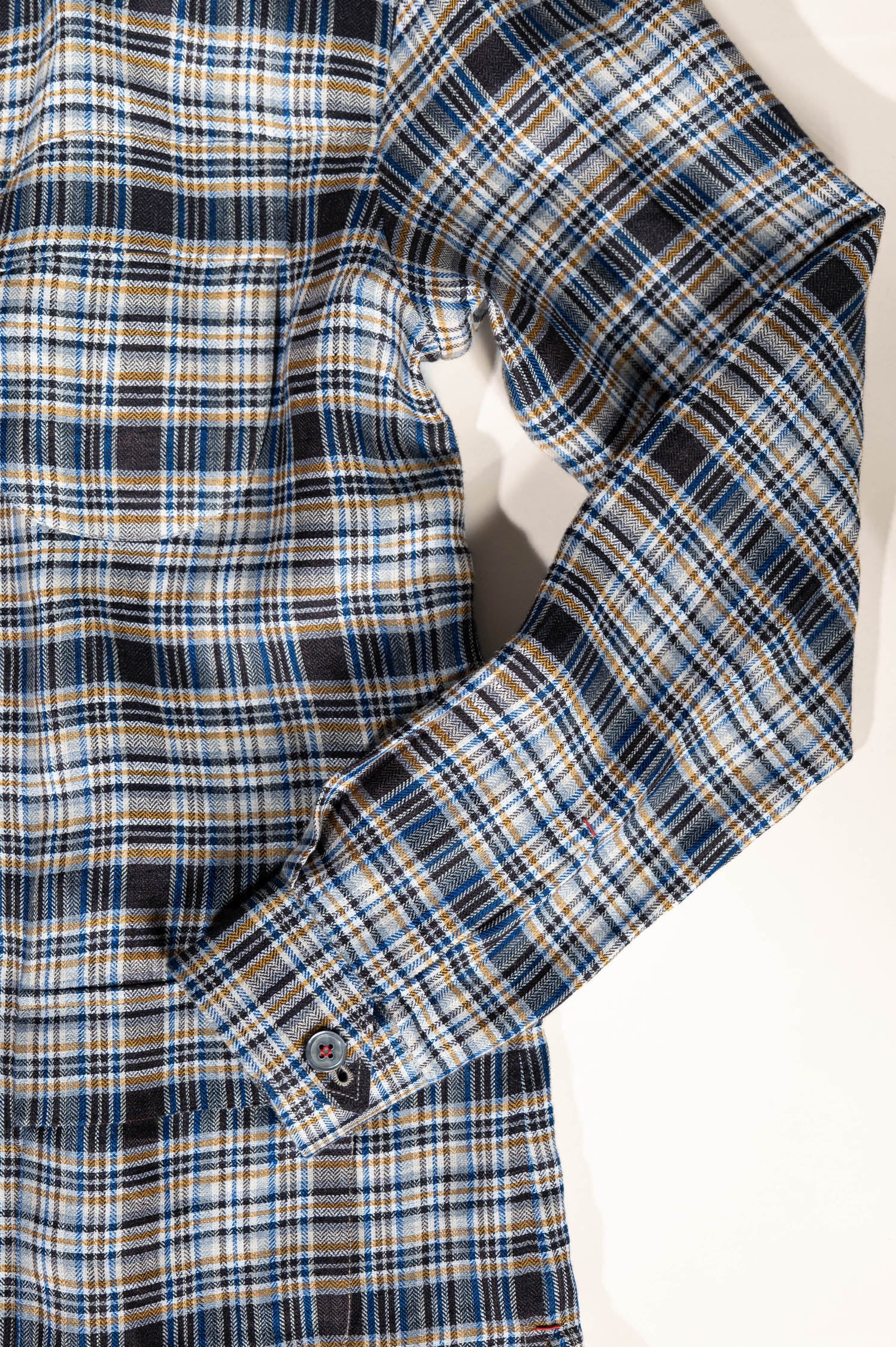 Refined menswear by Osman Abdul Razak – Madras Check Jacket designed for transitional weather and off-duty polish