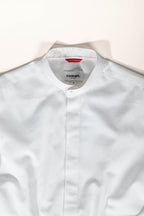 Refined menswear by Osman Abdul Razak – understated ivory dress shirt with structured silhouette