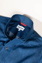 Osman Abdul Razak menswear Madras Shirt with signature one piece collar and graceful placket