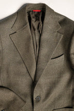 Osman Abdul Razak menswear tailored three button jacket half lined in self fabric for breathability