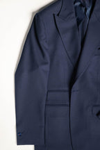 Tailored menswear by Osman Abdul Razak Classic Single Breasted Jacket with elongated silhouette and double slit
