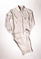 Refined menswear by Osman Abdul Razak – co-ord set featuring Tab Shirt with pointed collar and breathable Ivory Madras Shorts
