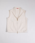 Zipper Gilet - White