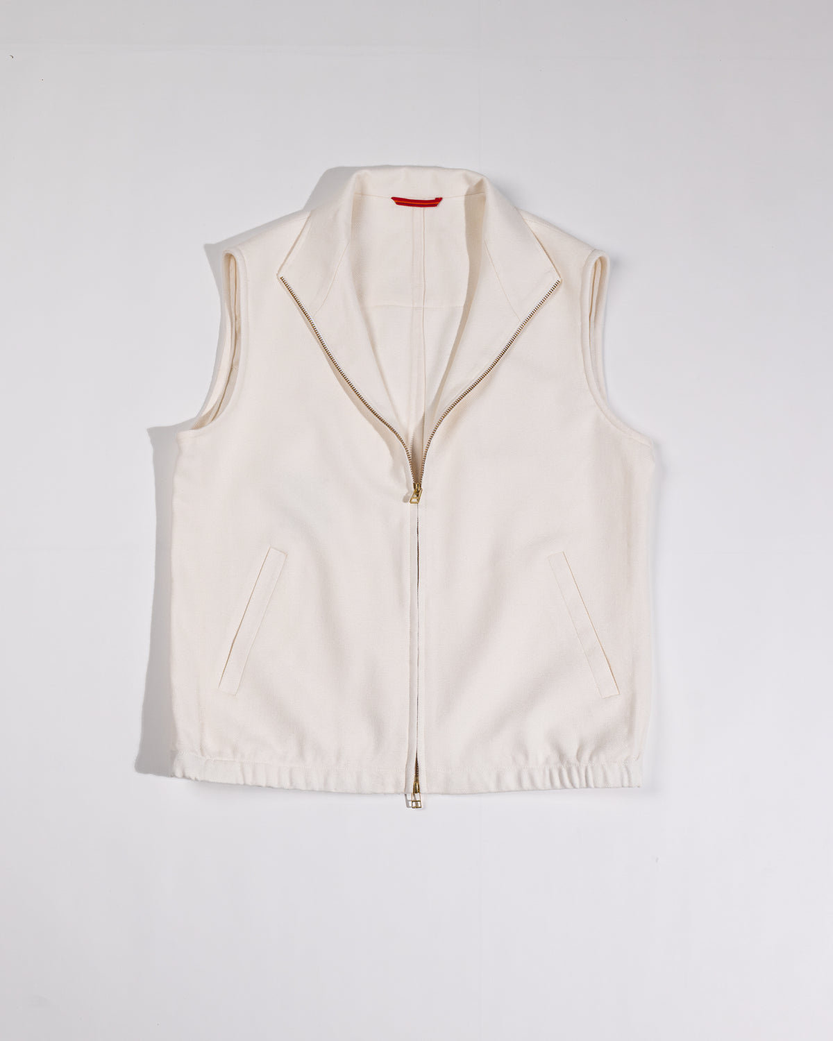 Zipper Gilet - White