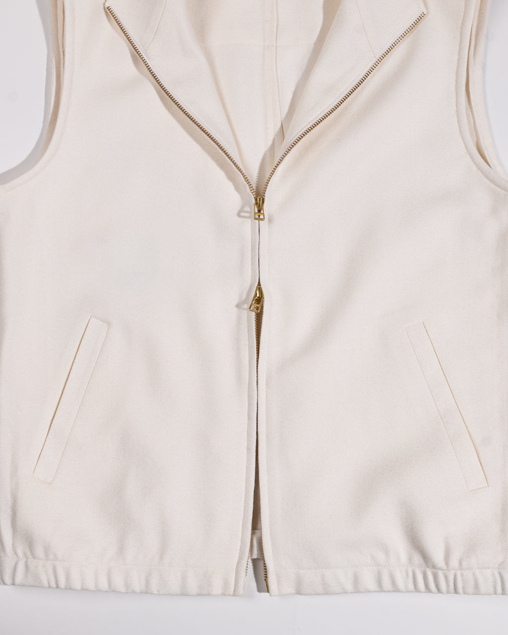 Zipper Gilet - White