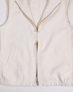 Zipper Gilet - White