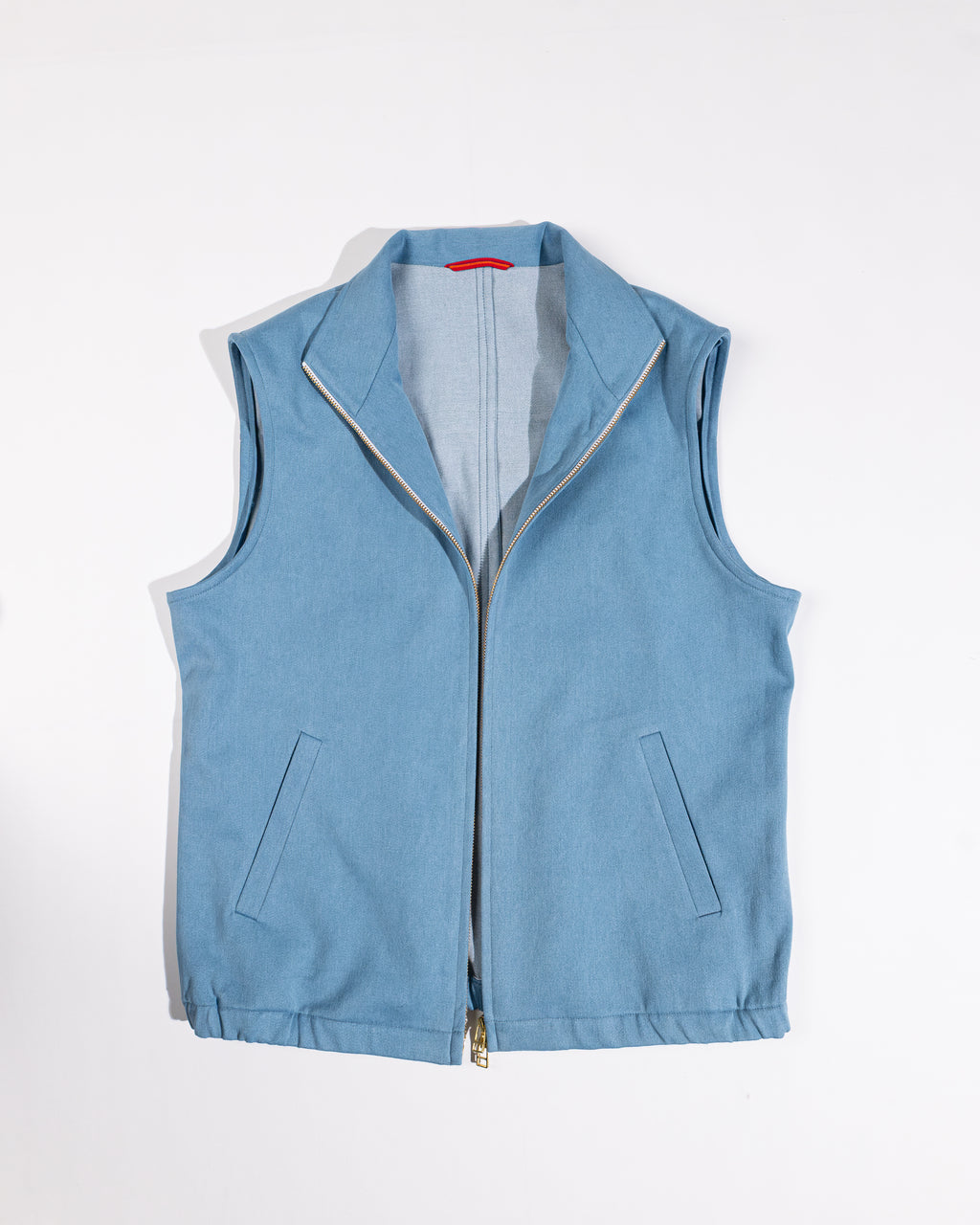 Zipper Gilet - Denim