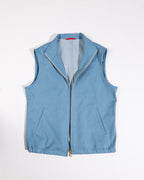 Zipper Gilet - Denim