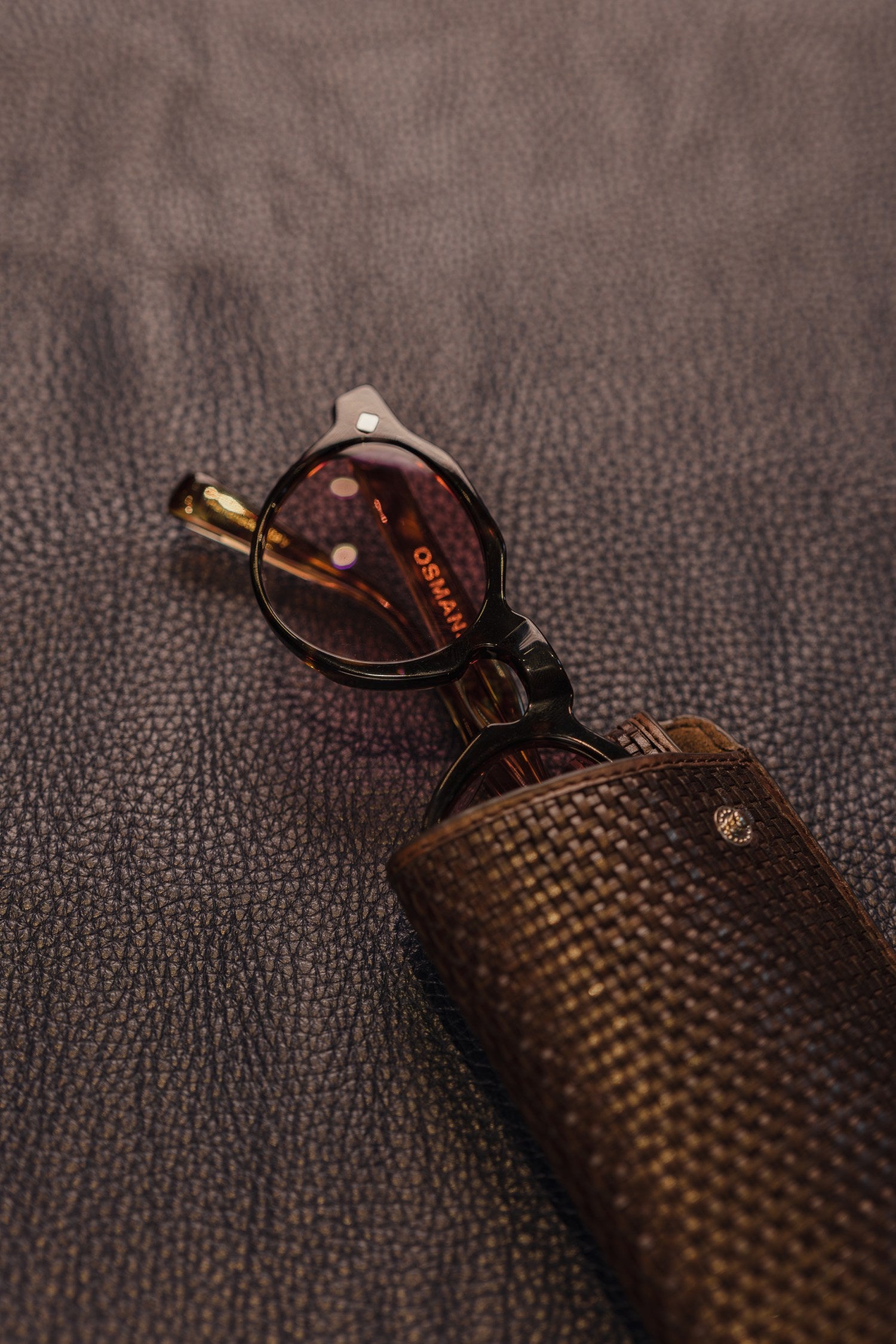 Osman Abdul Razak tortoise gradient sunglasses in acetate made in Italy