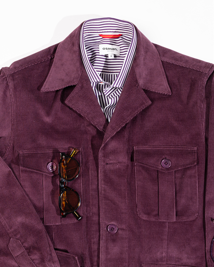 Sahariana - Purple Corduroy