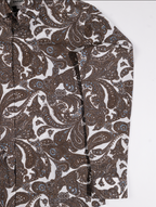 Dress Shirt - Brown Print