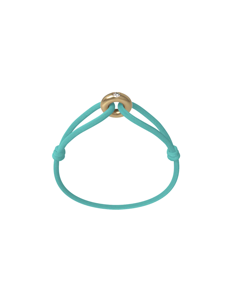 Golden soho diamond cord bracelet