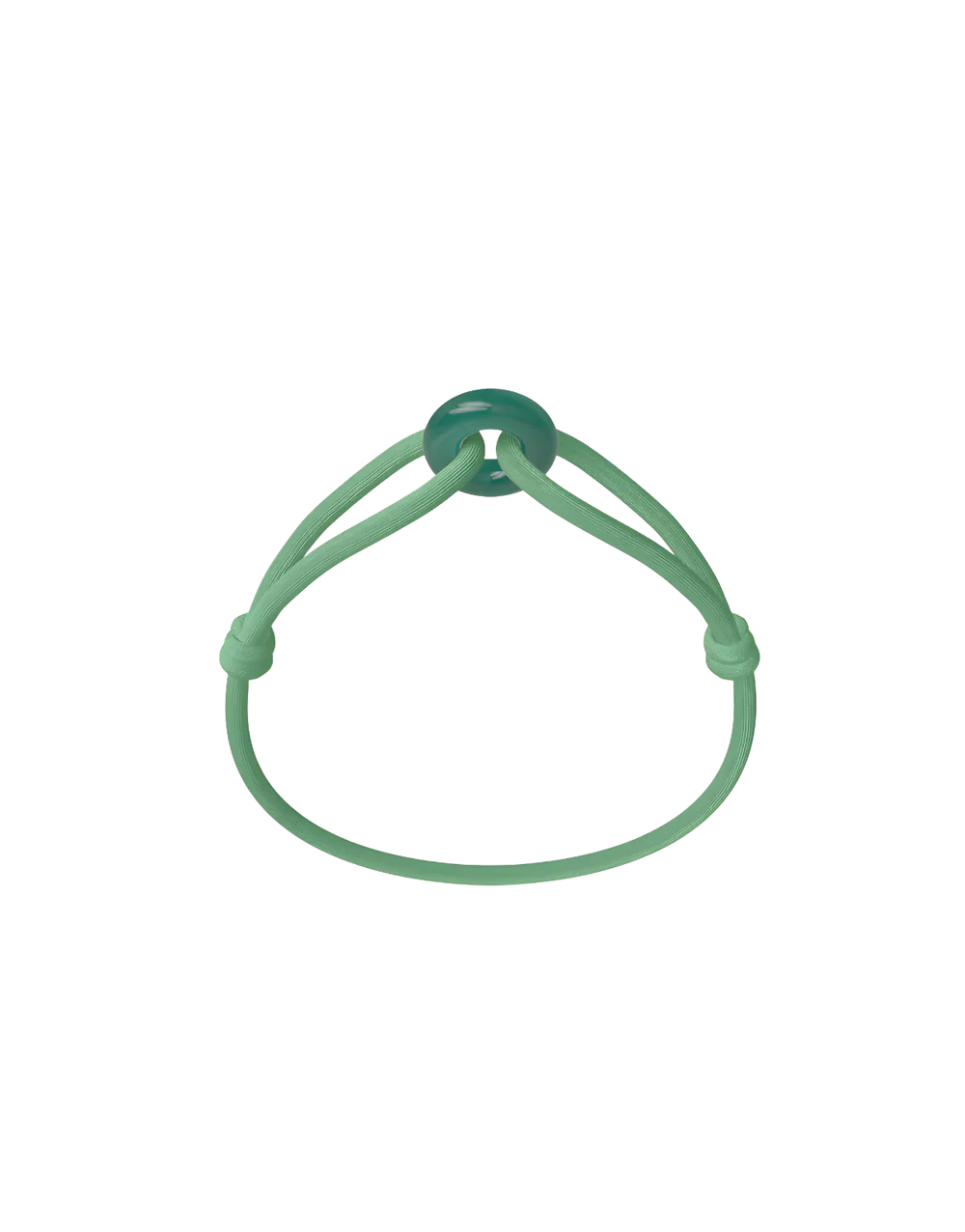 Green soho cord bracelet