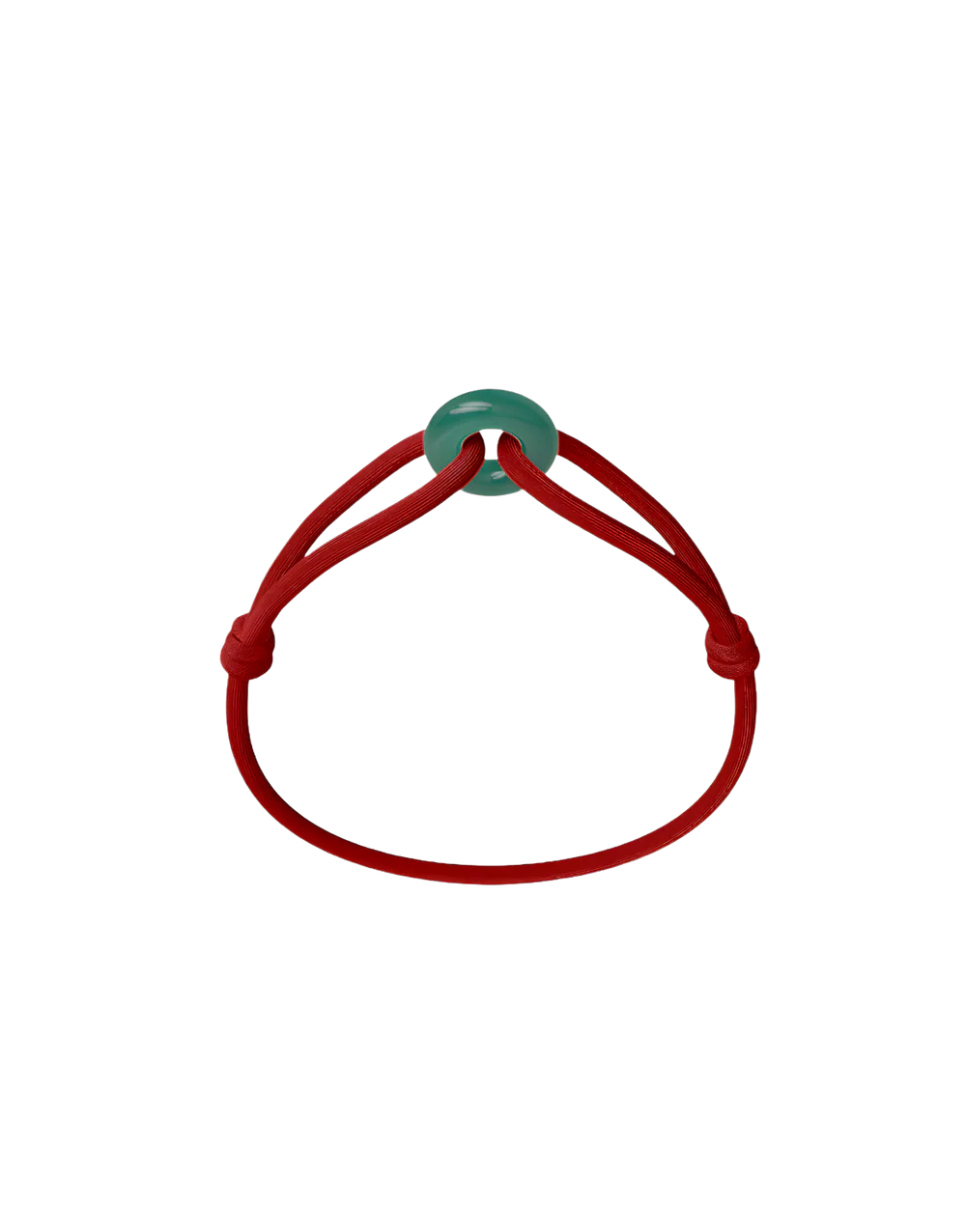 Green soho cord bracelet