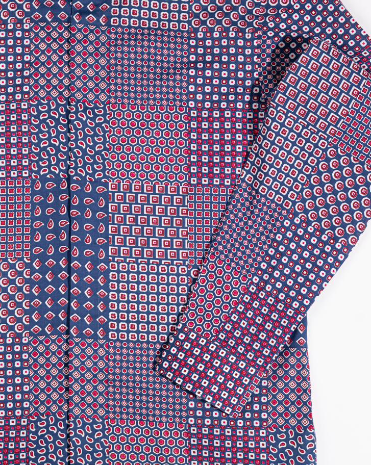 Dress Shirt - Navy Print